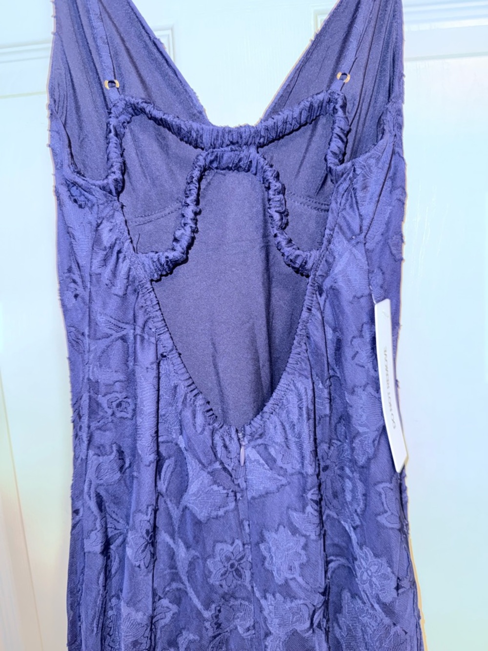 Princess Polly Navy Lace V-Neck Maxi Gown - Picture 7 of 8